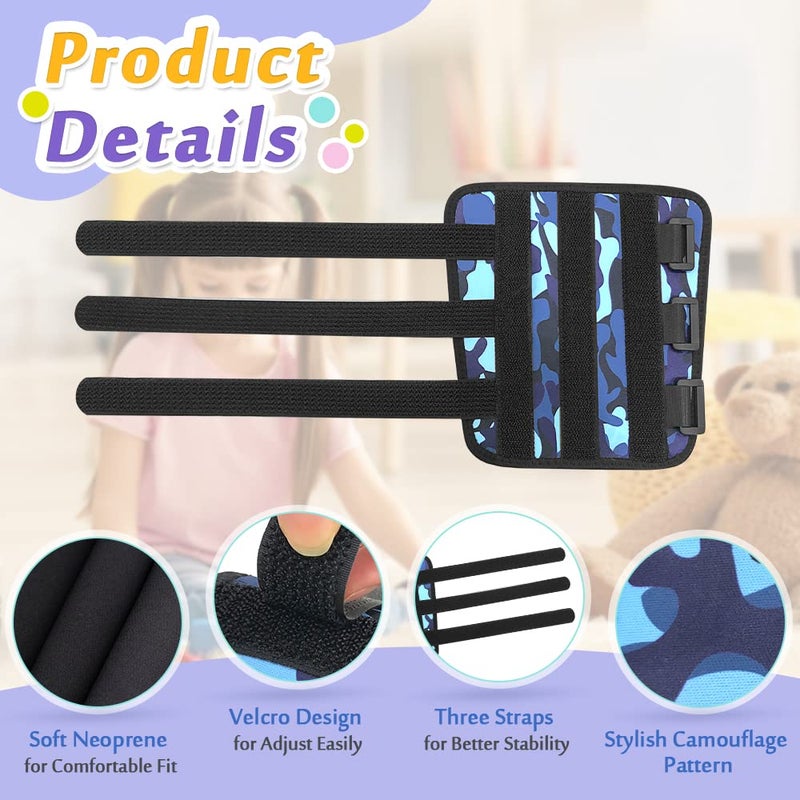 Mybow Thumb Sucking Stop for Kids, Finger Sucking Guard, Stop Nail Biting Treatment, Toddlers Thumb Sucking Prevention, Anti Nose Picking Pediatric Elbow Brace (2 PCS) - Image 2